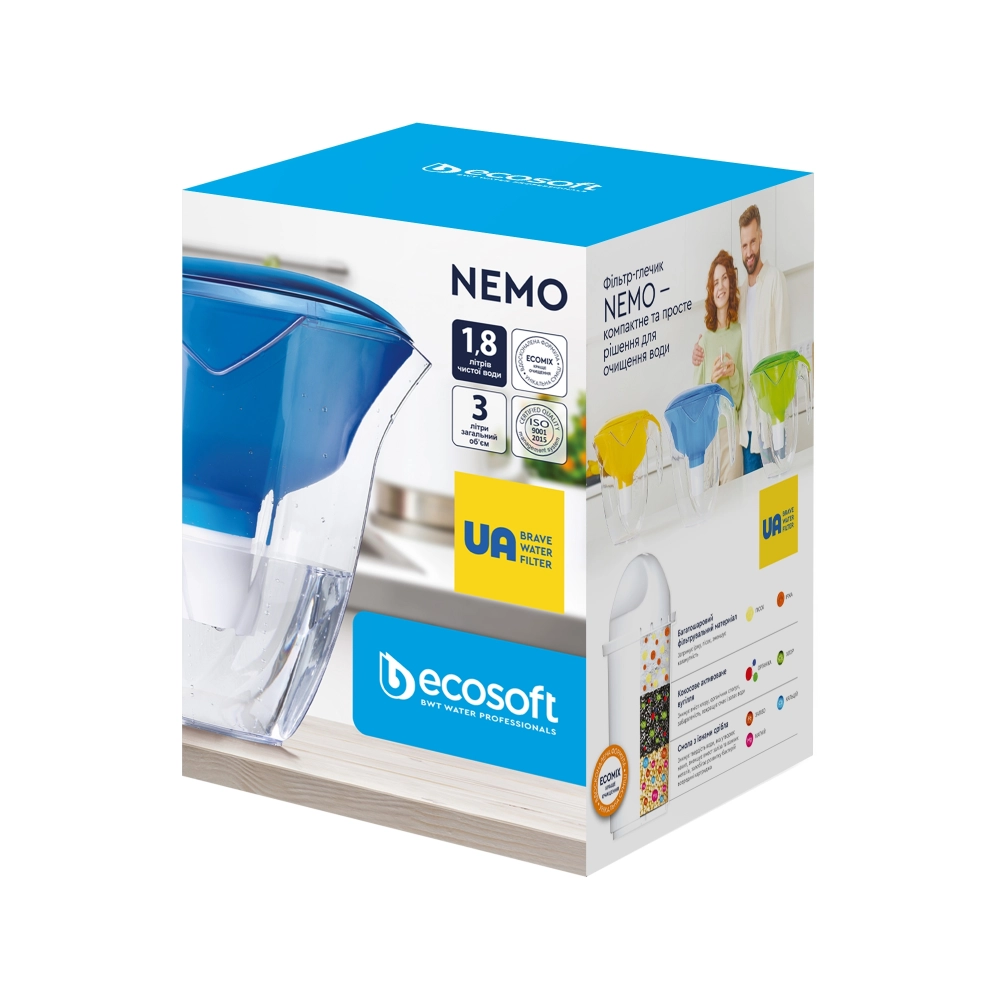 [OsFMVNEMOYECO] Фільтр-глечик Ecosoft НЕМО