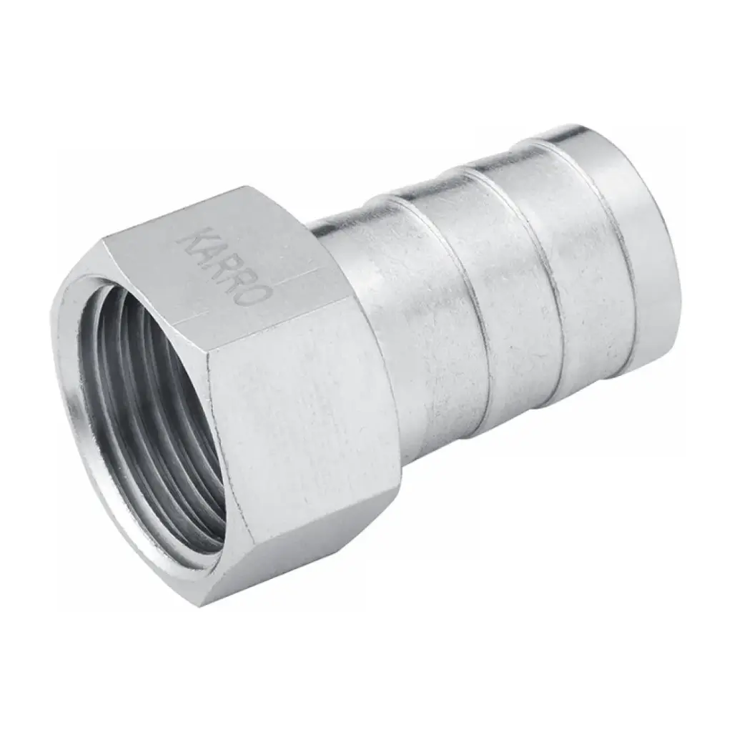 [CV024627] Штуцер Karro 1/2" РВ, D=18 мм нікельований