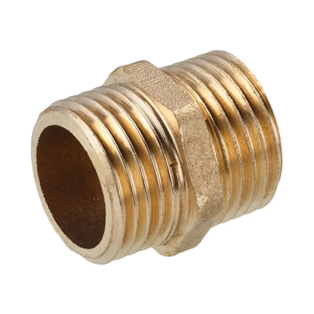 [CV007865] Ніпель посилений LexLine 1/2" ЗЗ УК0501-ВЛ латунний