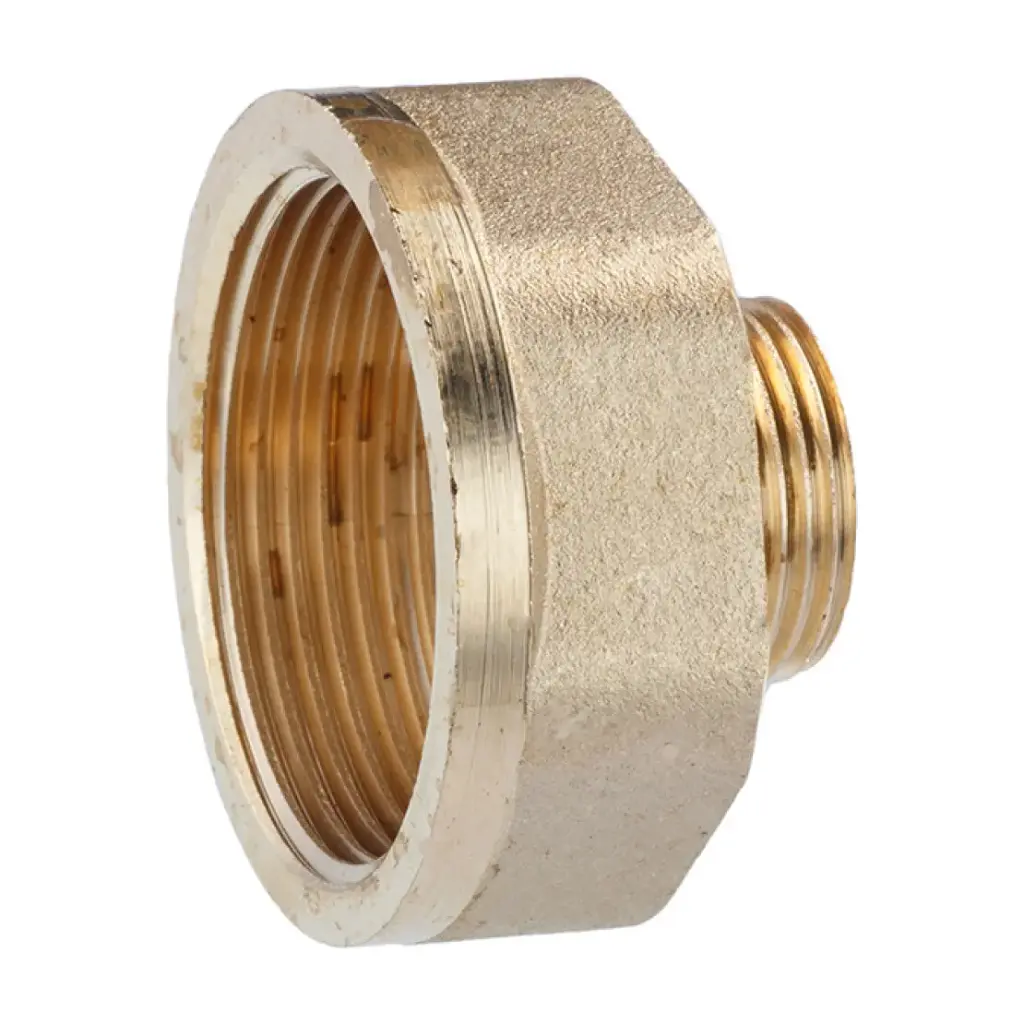 [CV013935] Перехідник посилений LexLine 1 1/2"х3/4" ВЗ УК0604-В латунний