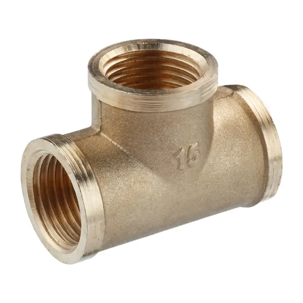 [CV007693] Трійник посилений LexLine 1/2" ВВВ УК201-В латунний