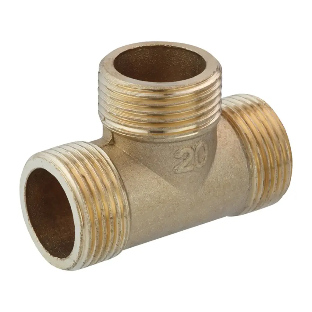 [CV013936] Трійник посилений LexLine 3/4" ЗЗЗ УК0660-В латунний