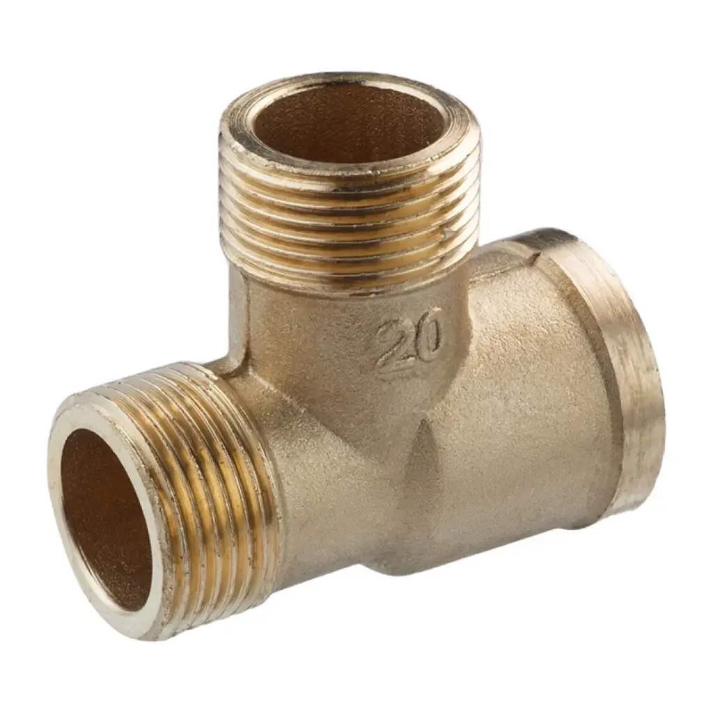 [CV015815] Трійник посилений LexLine 3/4" ЗЗВ УК0209-В латунний