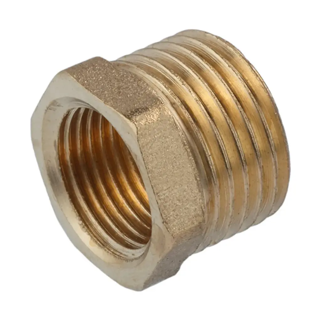 [CV009425] Футорка посилена LexLine 1/2"х3/8" ЗВ УК0701-В латунна