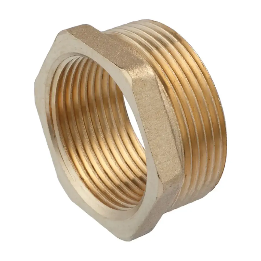 [CV015817] Футорка посилена LexLine 1 1/2"х1 1/4" ЗВ УК0723-В латунна