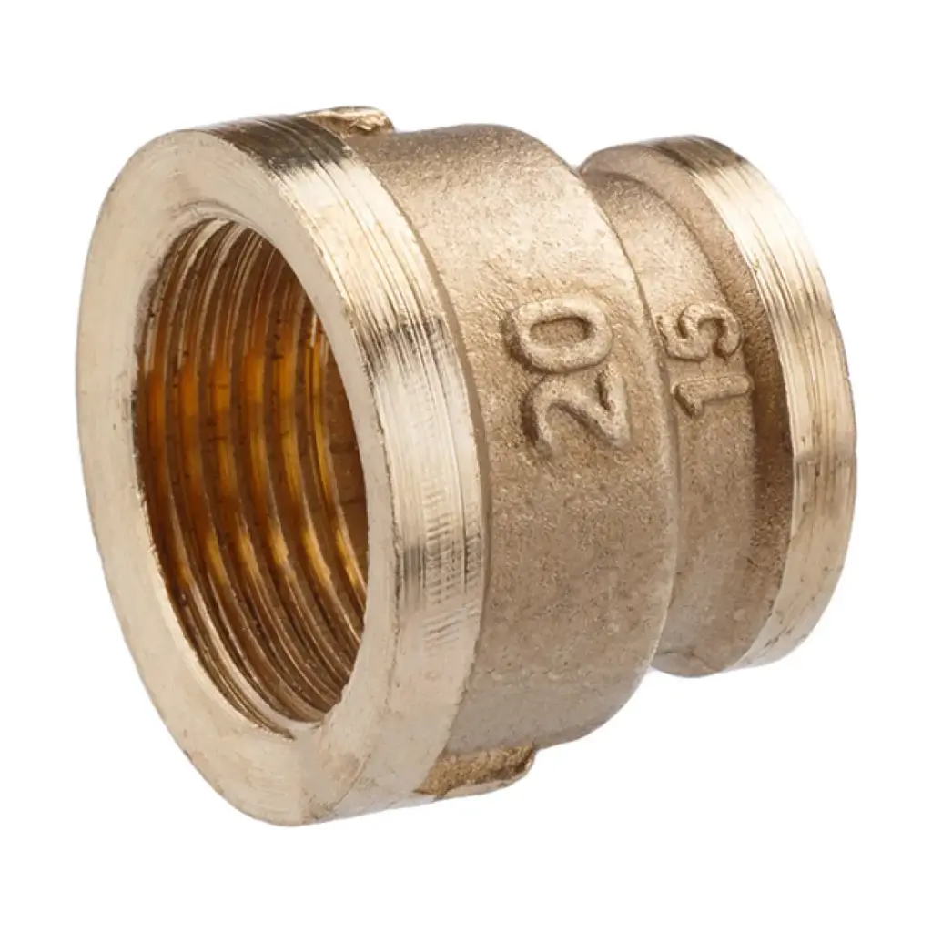 [CV007874] Муфта перехідна посилена LexLine 3/4"х1/2" ВВ УК0311-В латунна