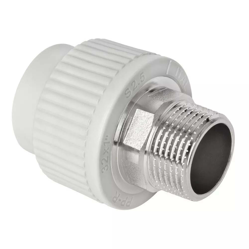 [1045666] Муфта PP-r із зовнішньою різьбою ITAL 40 мм x 1 1/4"