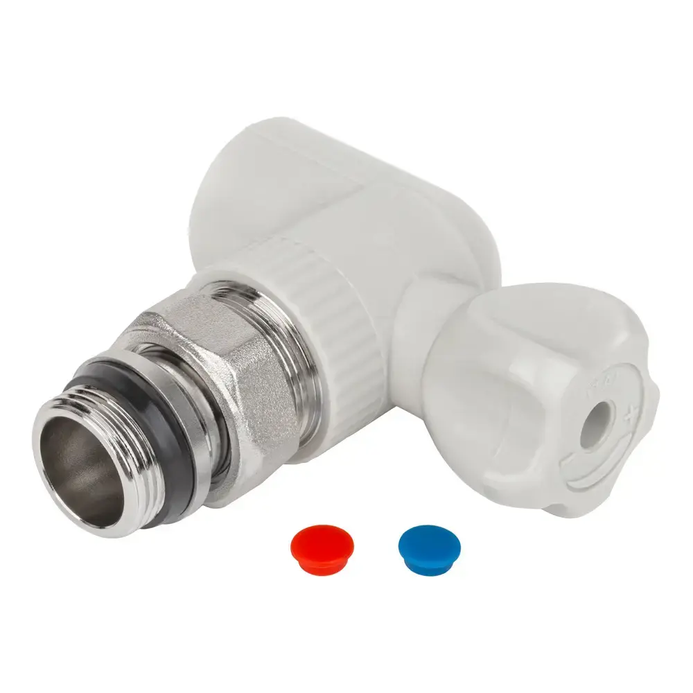 [1036204] Кран радіаторний кутовий 20 з прокладкою "антипротікання" ITAL