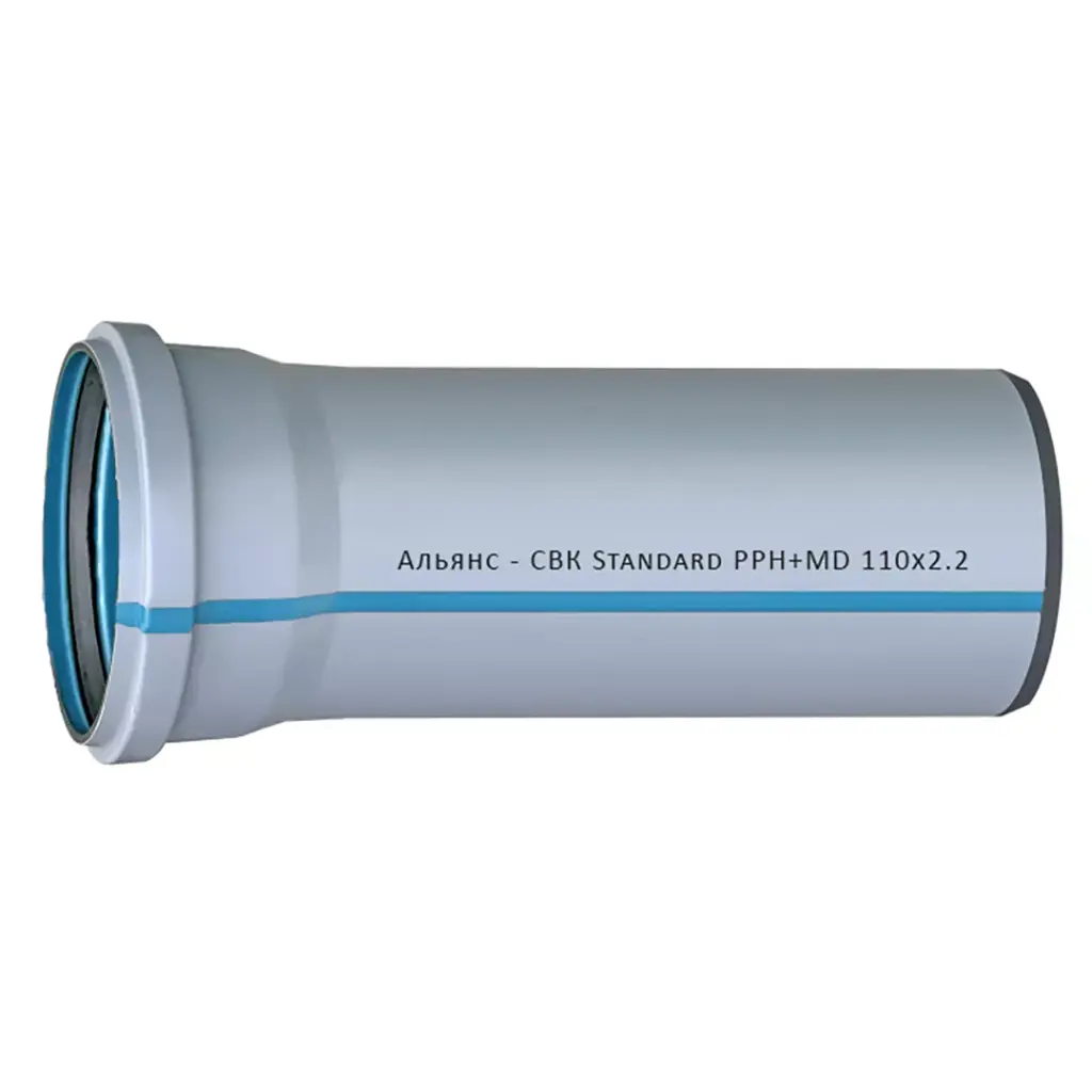 [1044814] Труба СВК-Альянс ПП 110*2,2*1000 Standart синя {10}