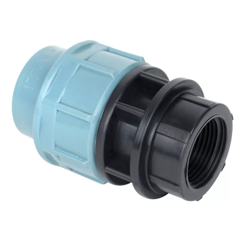 [1002620] Муфта ПЕ з внутрішньою різьбою ITAL 25 мм x 3/4"