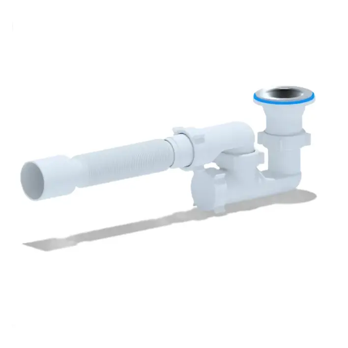 [1013035] Сифон для душового піддону ANI-plast Е216 регульований 1 1/2" x 40 з гнучкою трубою 375 x 40/50