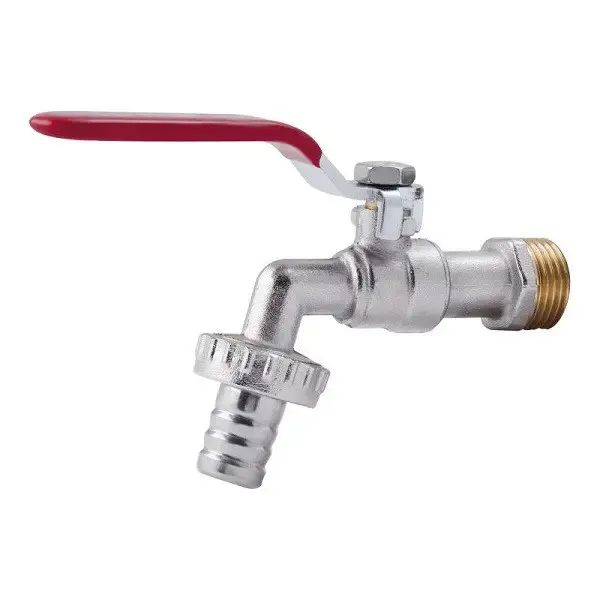 [SV140W15] Кран кульовий для поливу ручка-важіль нікел. 1/2"з х під шланг SV140W15 Valve